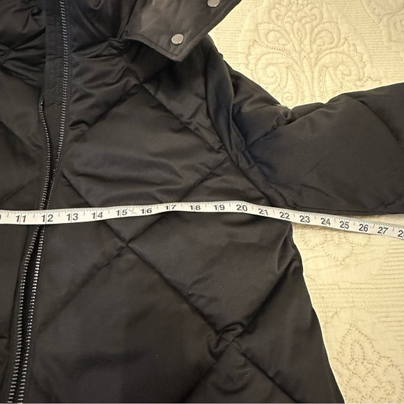 NWT Calvin Klein Hooded Satin Puffer Jacket, size L - Picture 13 of 15